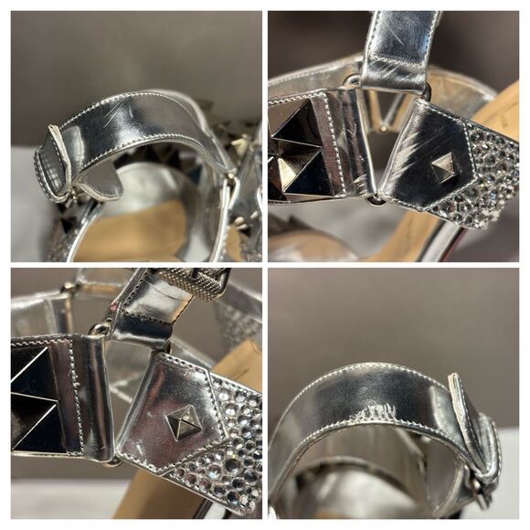 Christian Louboutin Miziggoo Strass Studded Sandal Heels 37 - Picture 16 of 16